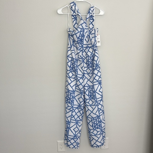 Vineyard Vines Bamboo Lattice Halter Jumpsuit NWT - Picture 2 of 6